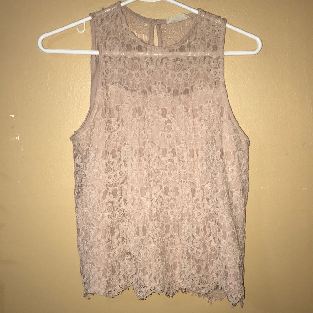 Lace tank top